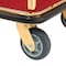 Global Industrial Gold Stainless Steel Bellman Cart Curved Uprights 6 Rubber Casters, 41-1/4L x 24W x 73H 985118GD - alternate 3